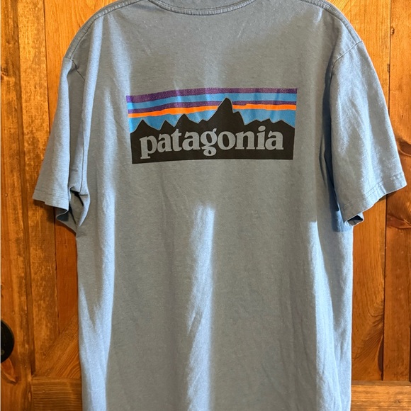 Patagonia Men's Slate Blue Short Sleeve Tee Size Large - Picture 4 of 4